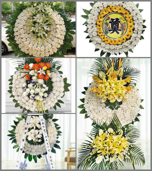 山东青岛胶州市张应镇东安家沟村花圈速递
